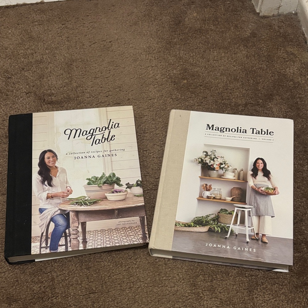 Magnolia Table Cookbooks - Black and Cream Covers